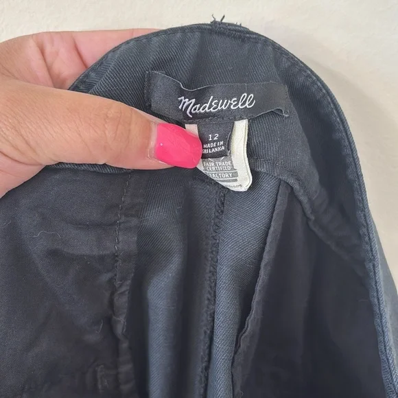 Madewell The Harlow Wide-Leg Pant Black Size 12 - Picture 9 of 11